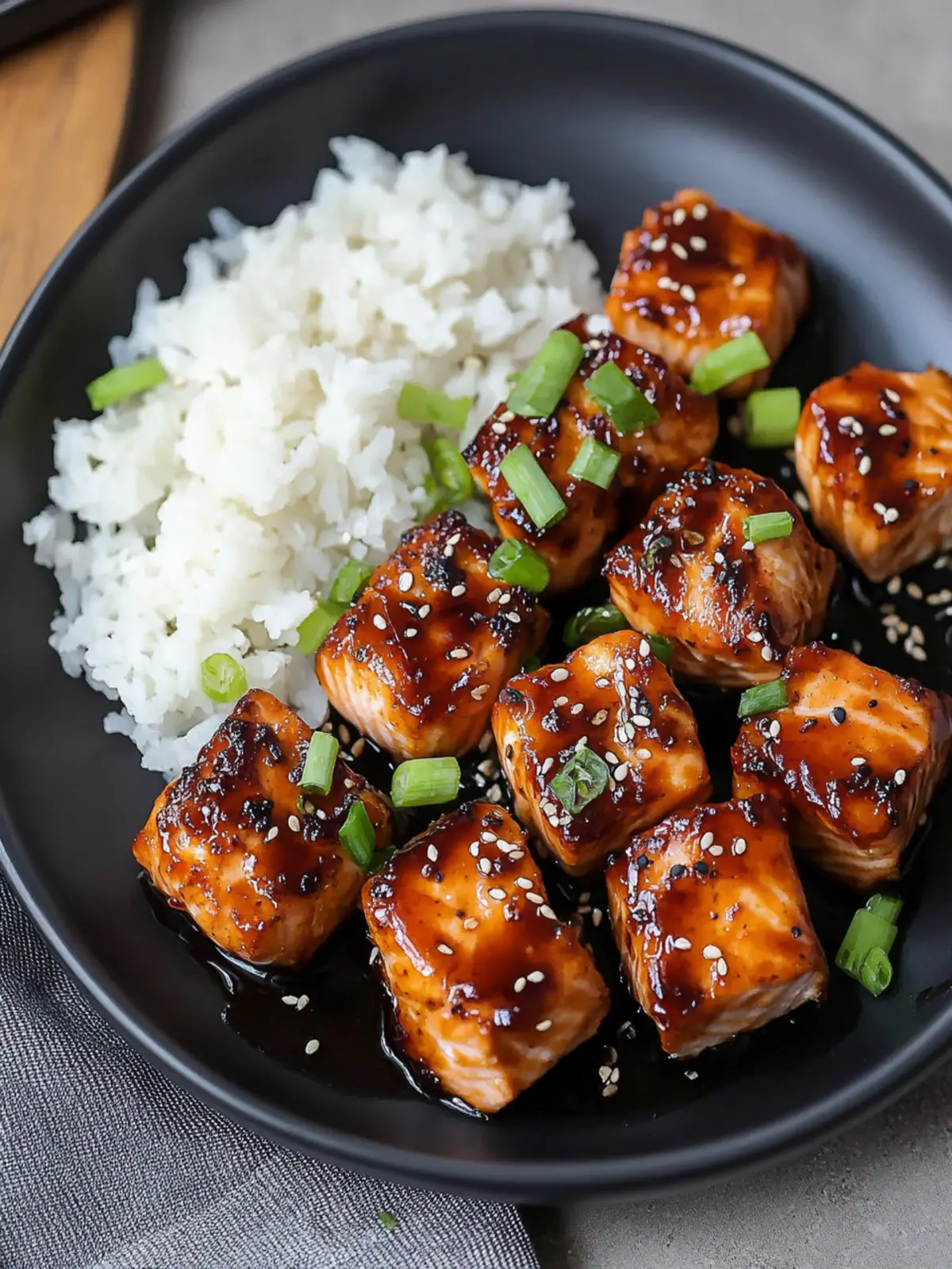 Air Fryer Teriyaki Salmon Bites That Wow Your Tastebuds 5 Air Fryer Teriyaki Salmon Bites