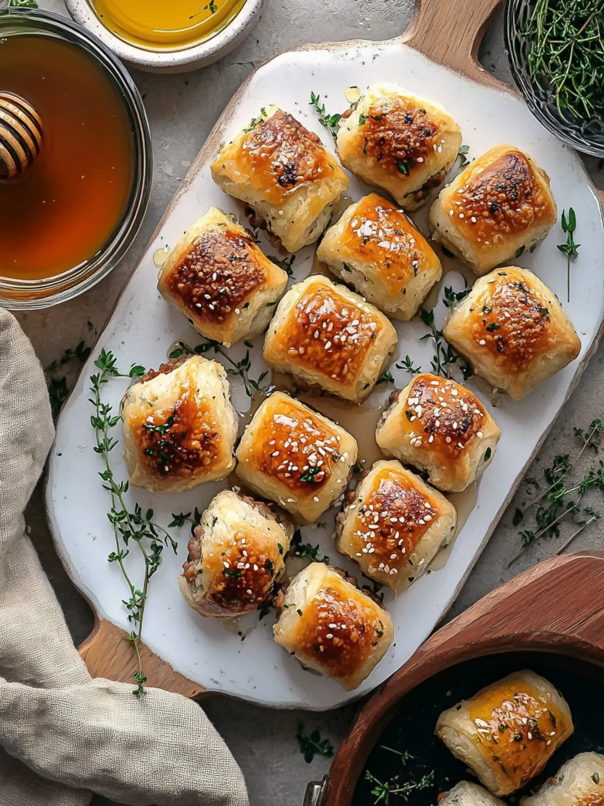Sausage Rolls with Hot Honey: A Sweet and Savory Delight 5 Sausage Rolls with Hot Honey