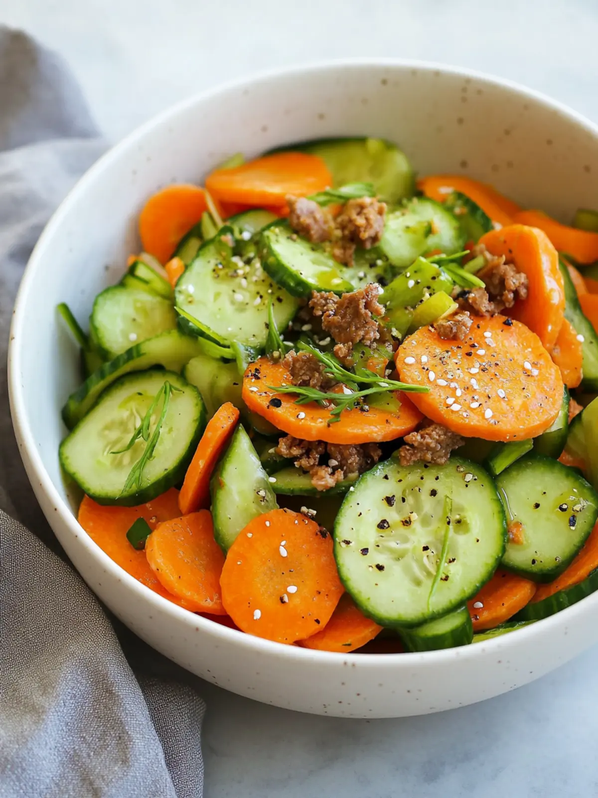 Crisp Carrot and Cucumber Salad: A Refreshing Summer Delight 4 Carrot and Cucumber Salad