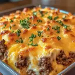 Cheddar Bay Hamburger Casserole: Quick Comfort for Busy Nights 10 Cheddar Bay Hamburger Casserole