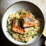 Delicious Japanese Style Risotto with Seared Salmon Delight 41 Japanese Style Risotto with Seared Salmon