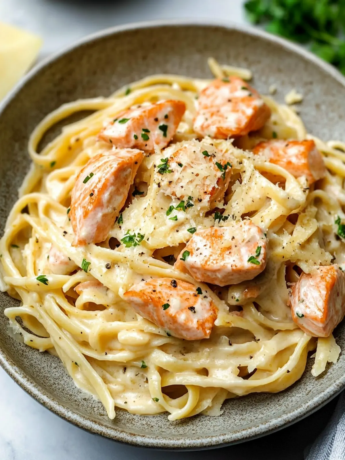 Indulge in Salmon Pasta with a Creamy Garlic Sauce Tonight 2 Salmon Pasta with a Creamy Garlic Sauce