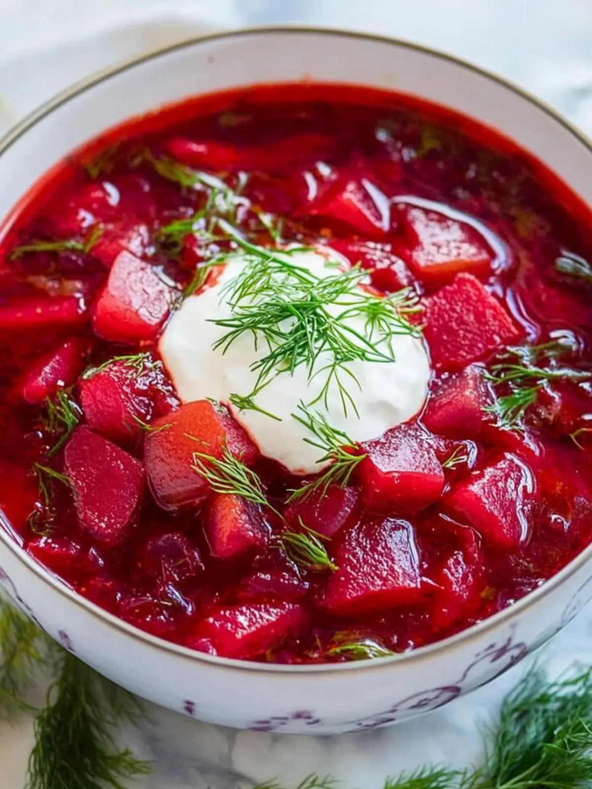 Classic Borscht: Hearty Meatless Beet Soup for All Seasons 5 Classic Borscht