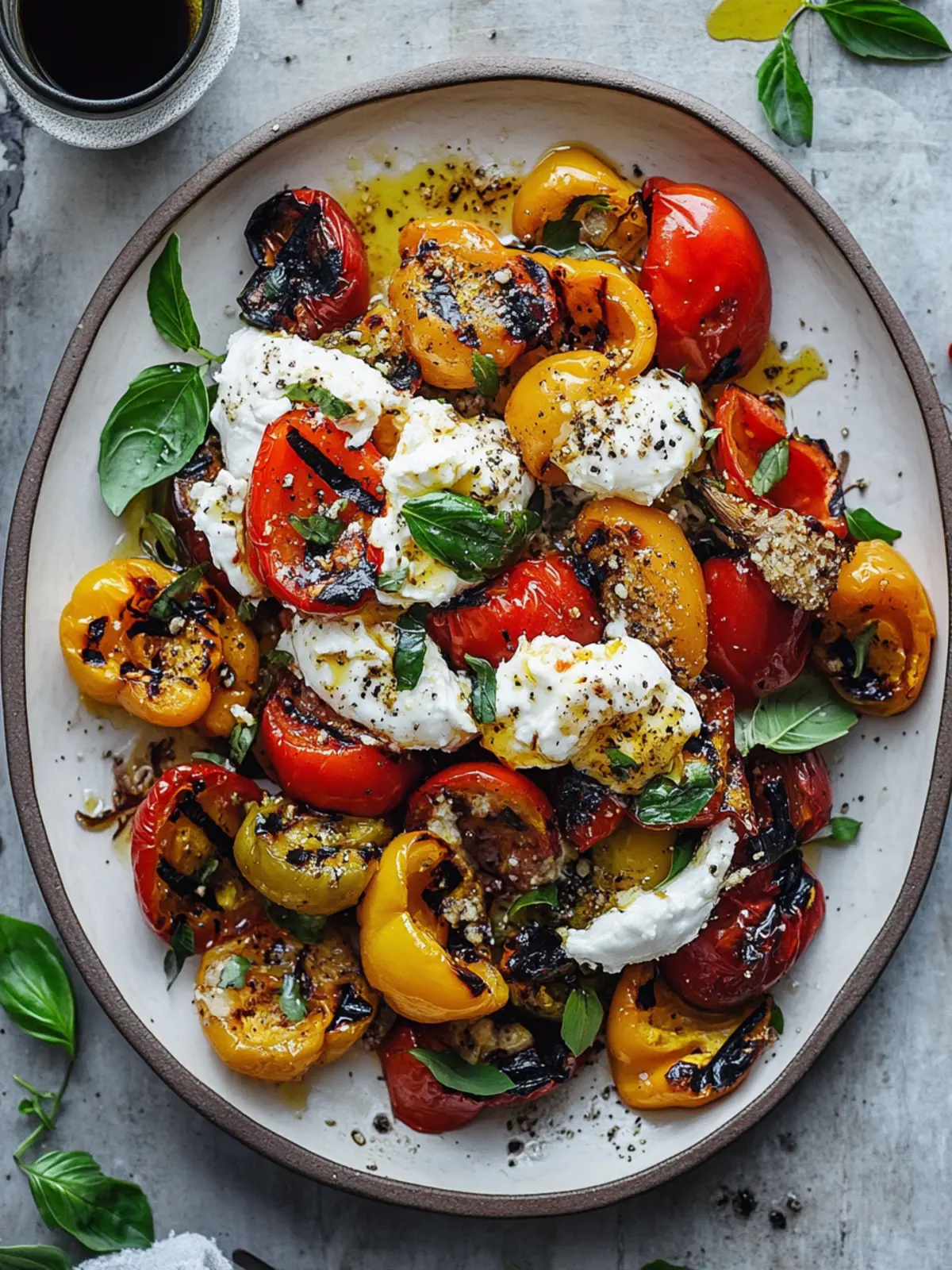 Grilled Marinated Peppers with Burrata: A Flavorful Twist 3 Grilled Marinated Peppers with Burrata