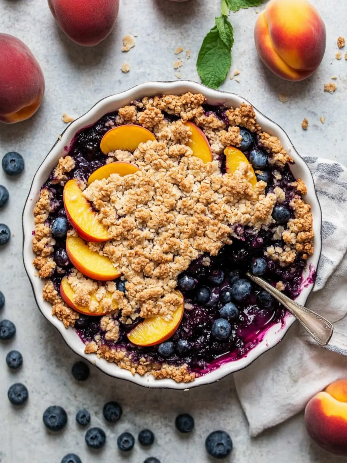 Irresistible Blueberry Peach Crumble for Sweet Summer Vibes 2 Blueberry Peach Crumble