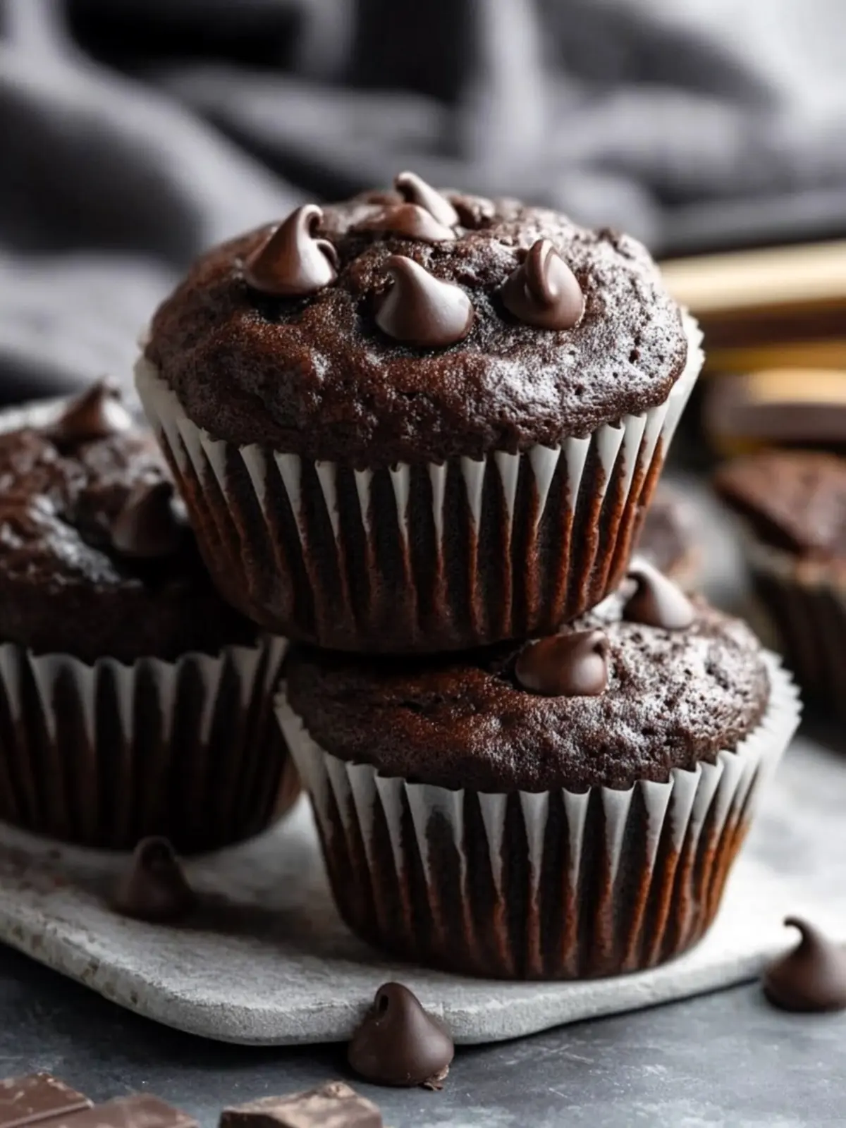 Double Chocolate Banana Muffins That Will Melt Your Heart 2 Double Chocolate Banana Muffins