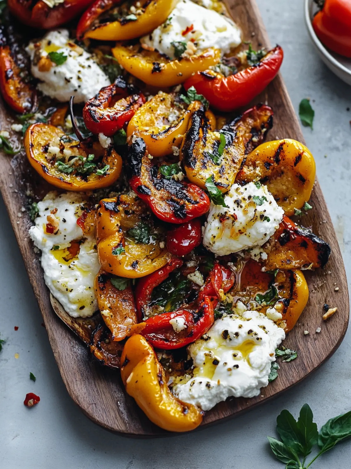 Grilled Marinated Peppers with Burrata: A Flavorful Twist 4 Grilled Marinated Peppers with Burrata