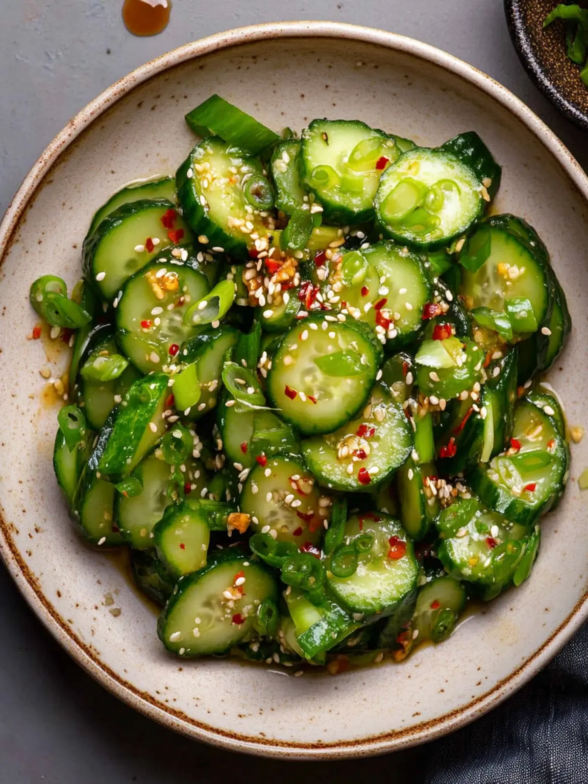 Delicious Spicy Asian Cucumber Salad Ready in 15 Minutes! 4 Spicy Asian Cucumber Salad
