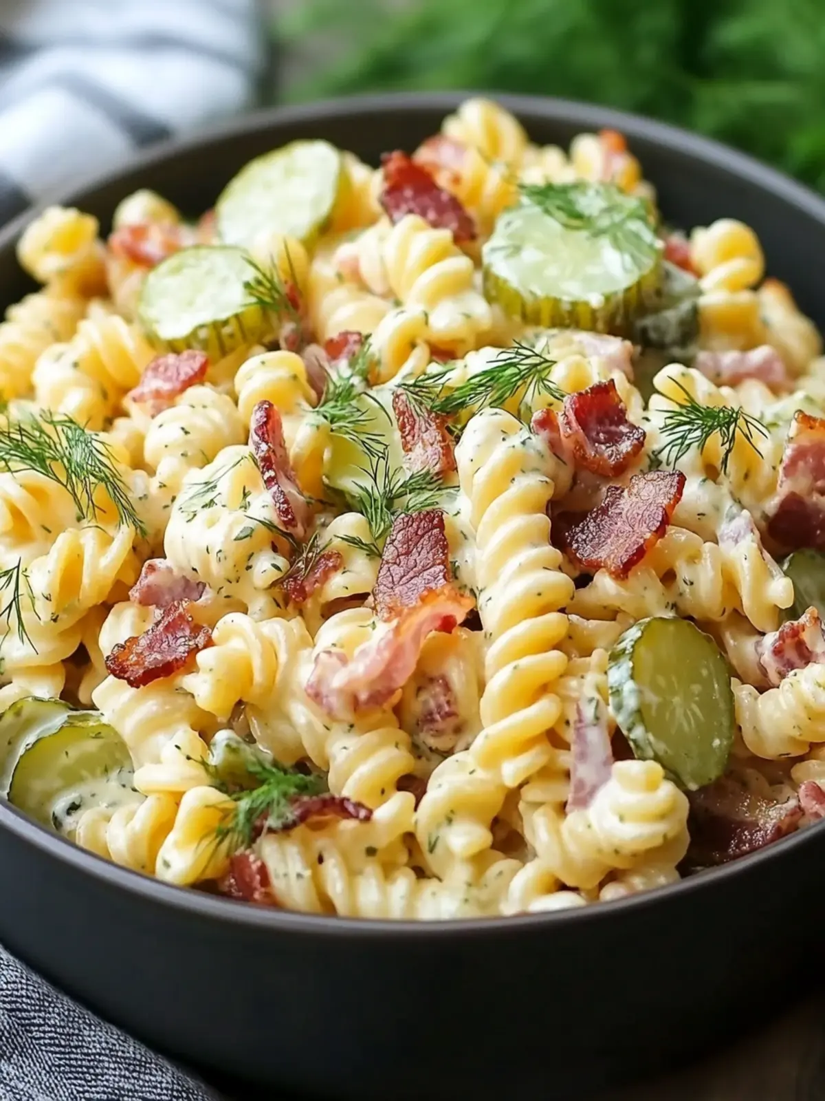 Dill Pickle Bacon Pasta Salad: Your Next BBQ Star! 5 Dill Pickle Bacon Pasta Salad