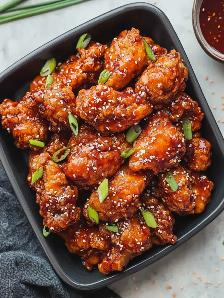 Crispy Korean Fried Chicken (Dakgangjeong)