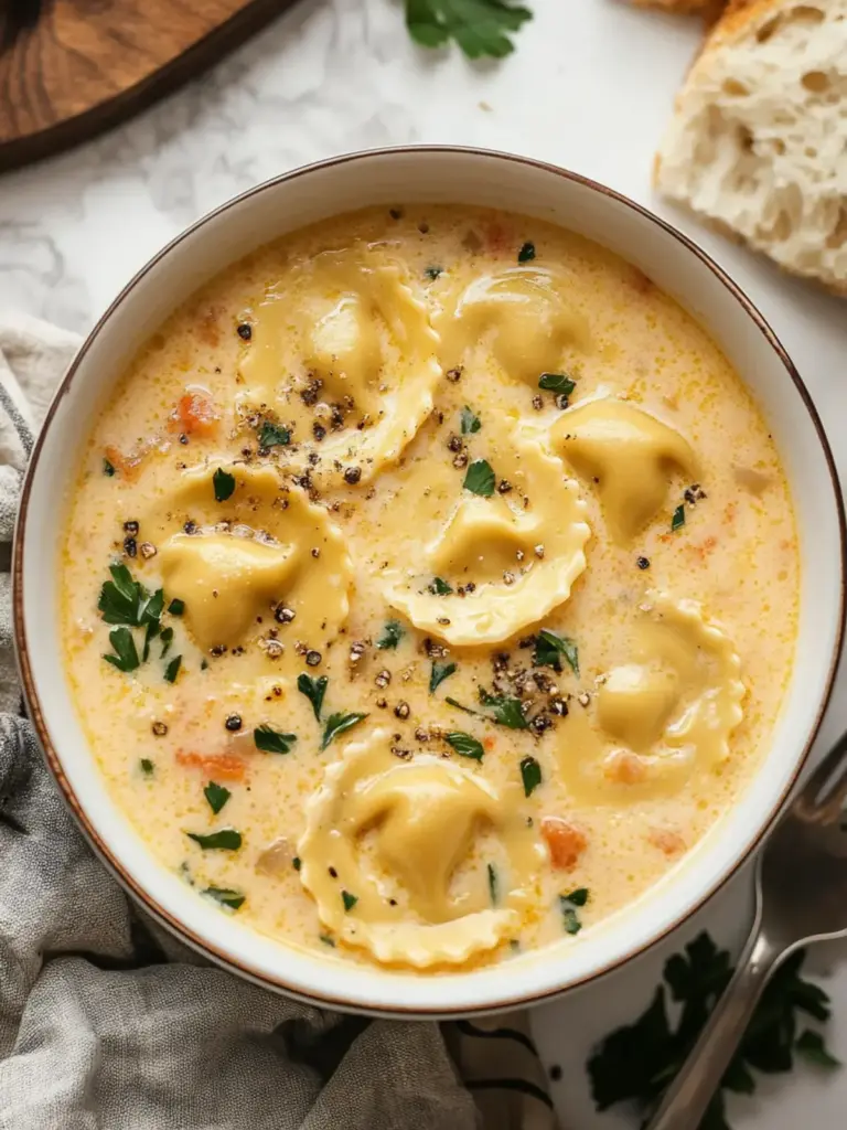 Creamy Ravioli Soup
