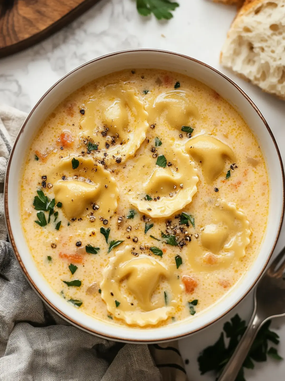 Creamy Ravioli Soup: Quick Italian Comfort Your Family Will Love 5 Creamy Ravioli Soup