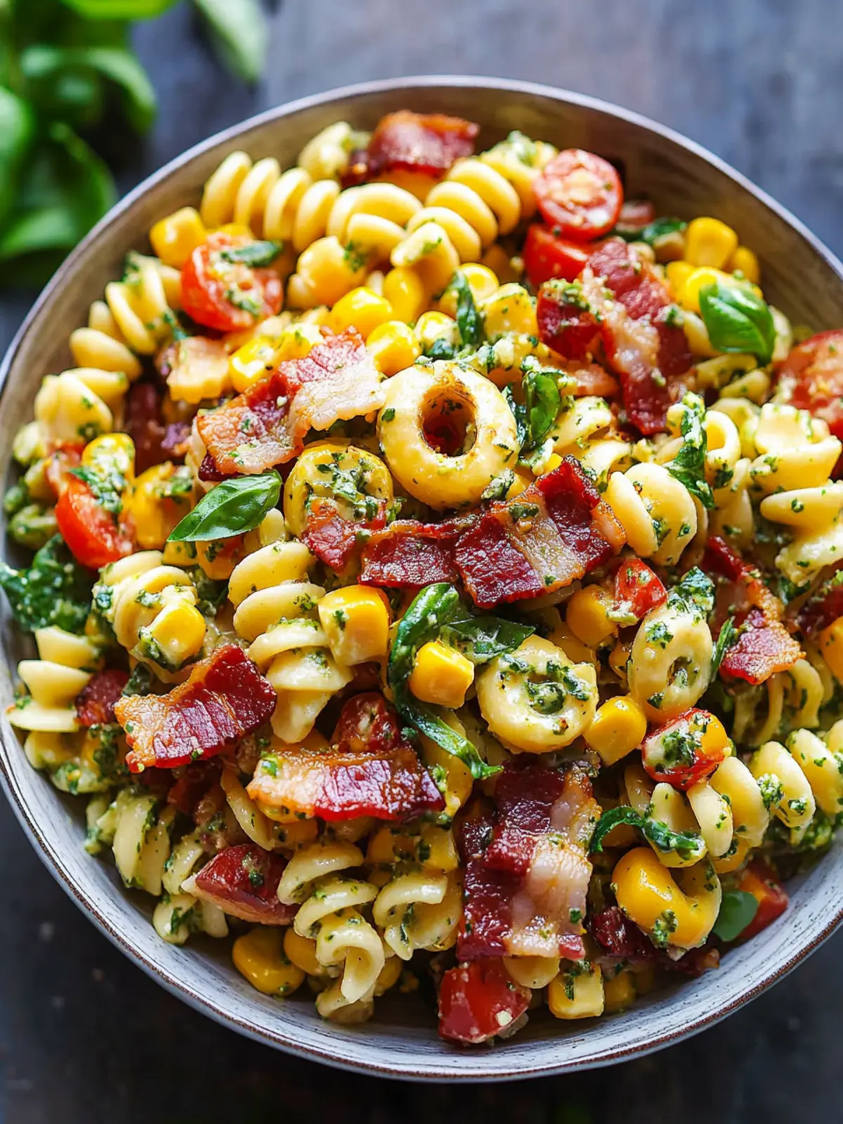 Corn Pasta Salad with Bacon: A Creamy Summer Delight 3 Corn Pasta Salad with Bacon