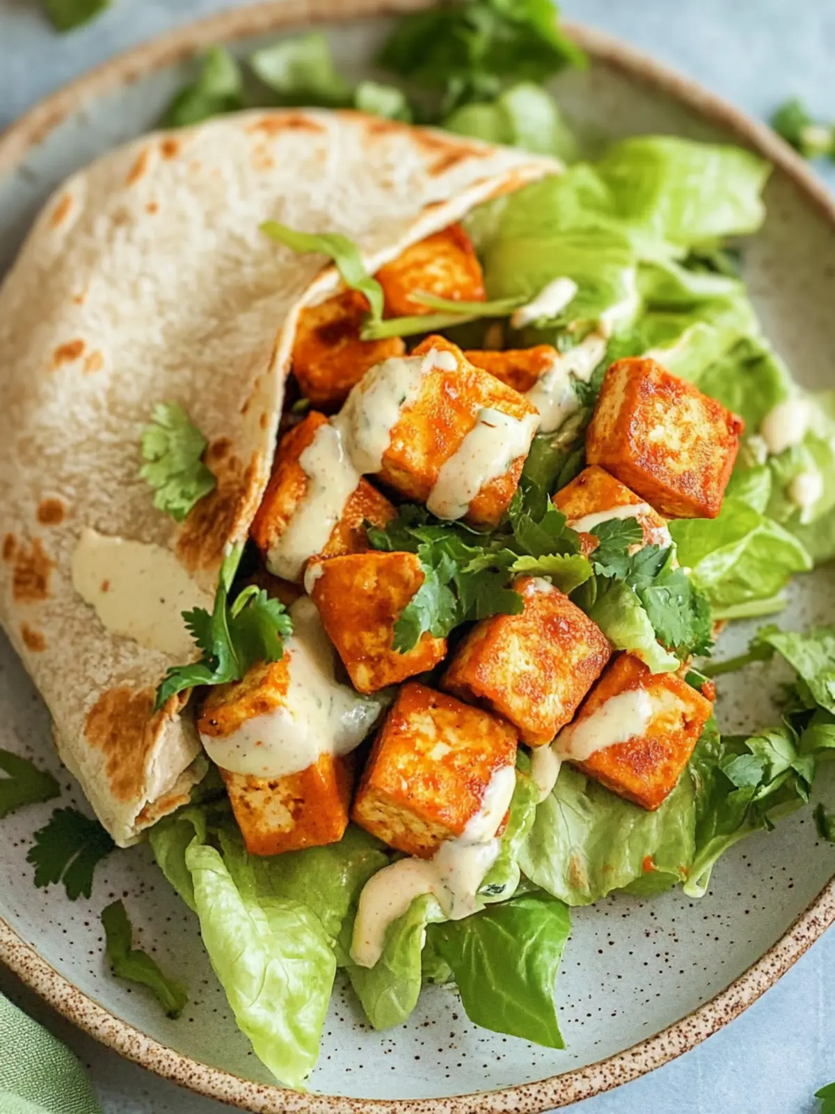 Spicy Buffalo Tofu Wraps for Quick Vegan Delights 4 Buffalo Tofu Wraps