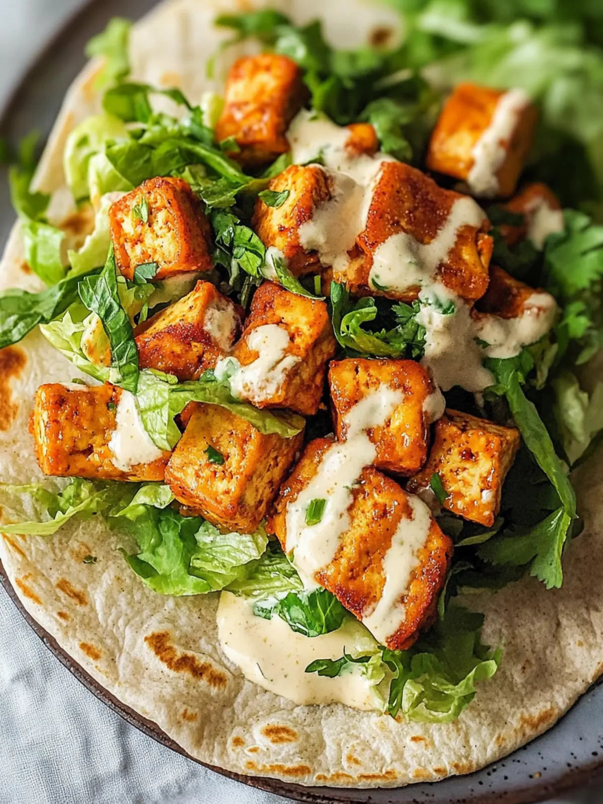 Spicy Buffalo Tofu Wraps for Quick Vegan Delights 2 Buffalo Tofu Wraps