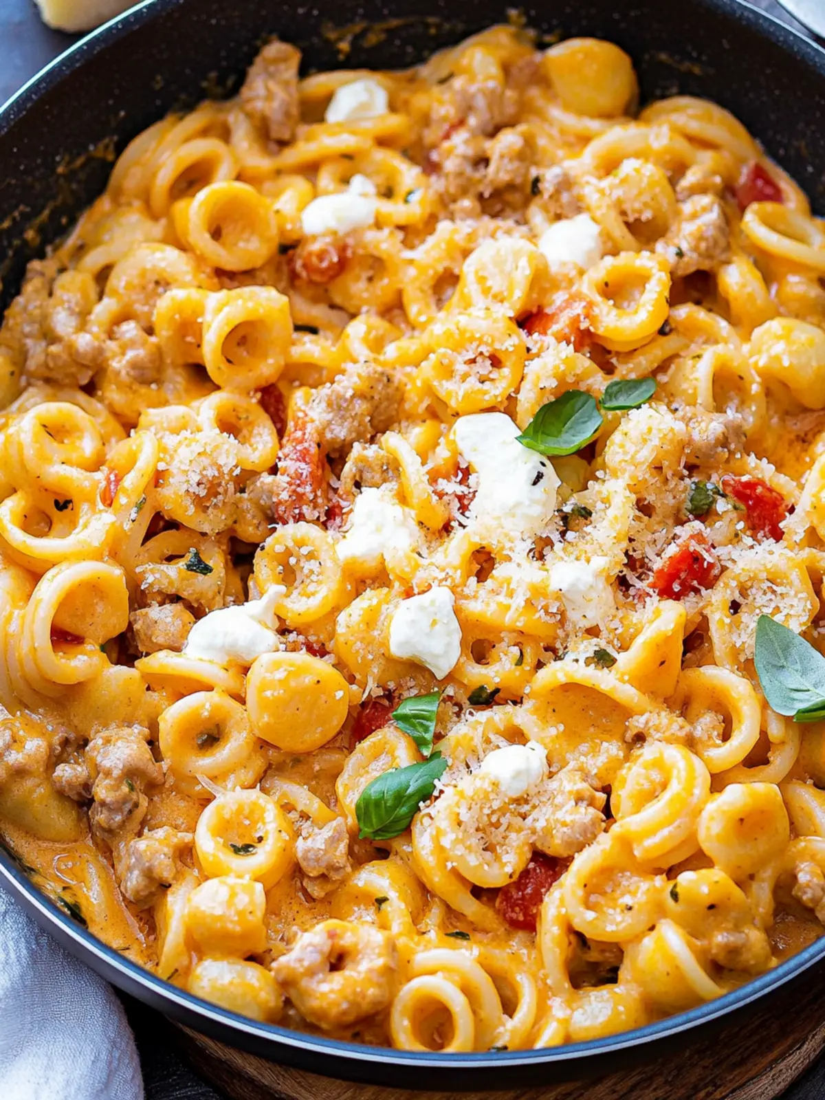 Savory One-Pan Pasta with Creamy Beef and Pumpkin Twist 2 One-Pan Pasta