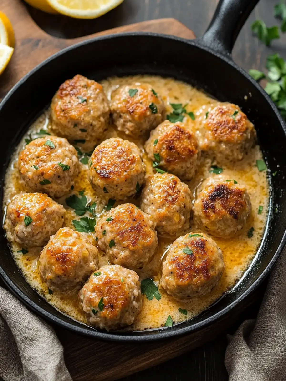 Keto Turkey Meatballs with Creamy Parmesan Bliss 2 Keto Turkey Meatballs