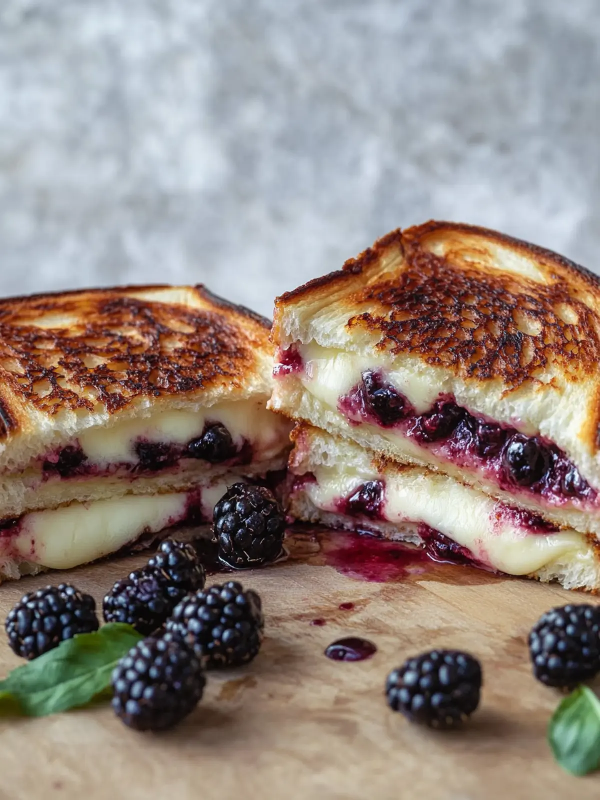 Decadent Brie & Blackberry Grilled Cheese in 10 Minutes 3 Brie & Blackberry Grilled Cheese