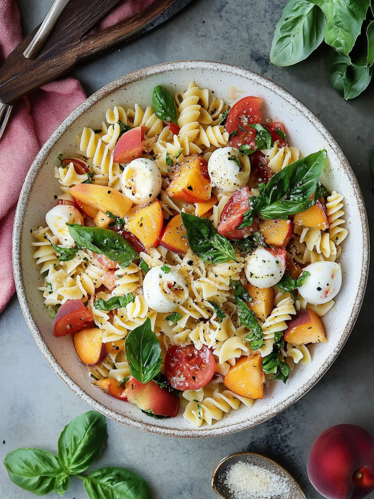 Peach Caprese Pasta Salad: Your Summer Flavor Explosion 5 Peach Caprese Pasta Salad