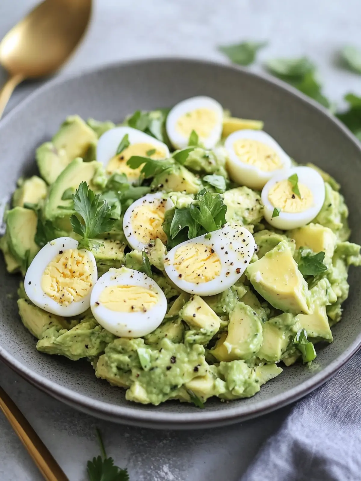 Delicious Herby Avocado Egg Salad for a Quick Healthy Lunch 5 Herby Avocado Egg Salad
