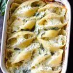 Lemon Basil Ricotta Stuffed Shells in Luxurious Cream Sauce 44 Lemon Basil Ricotta Stuffed Shells