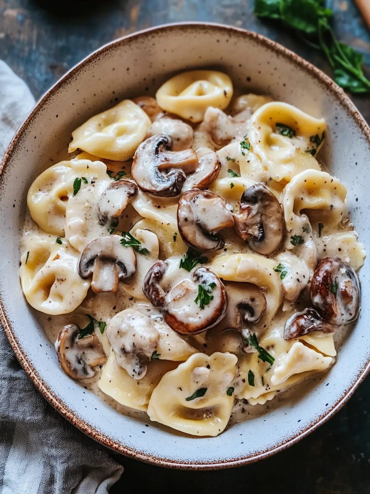 Mouthwatering Mushroom Tortellini Alfredo for Cozy Nights 2 Mushroom Tortellini Alfredo