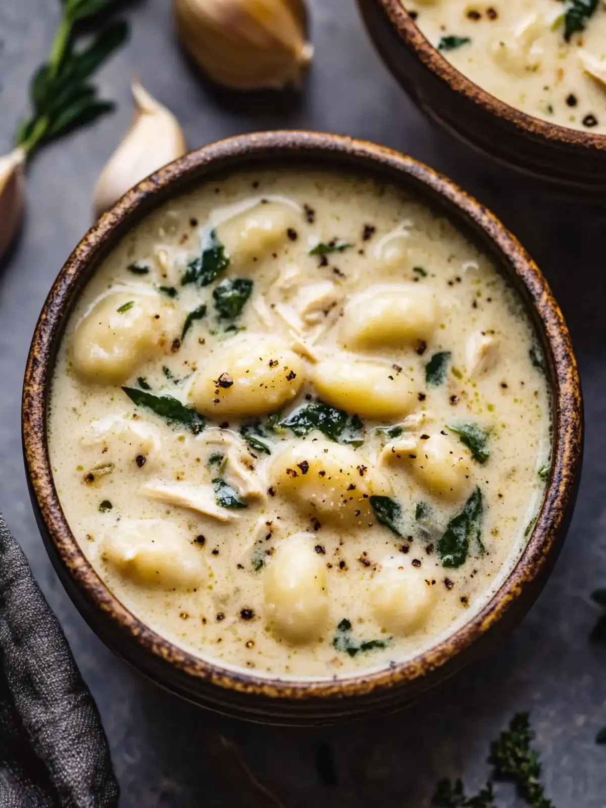Savor Creamy Garlic Chicken Gnocchi Soup for Cozy Nights 2 Creamy Garlic Chicken Gnocchi Soup