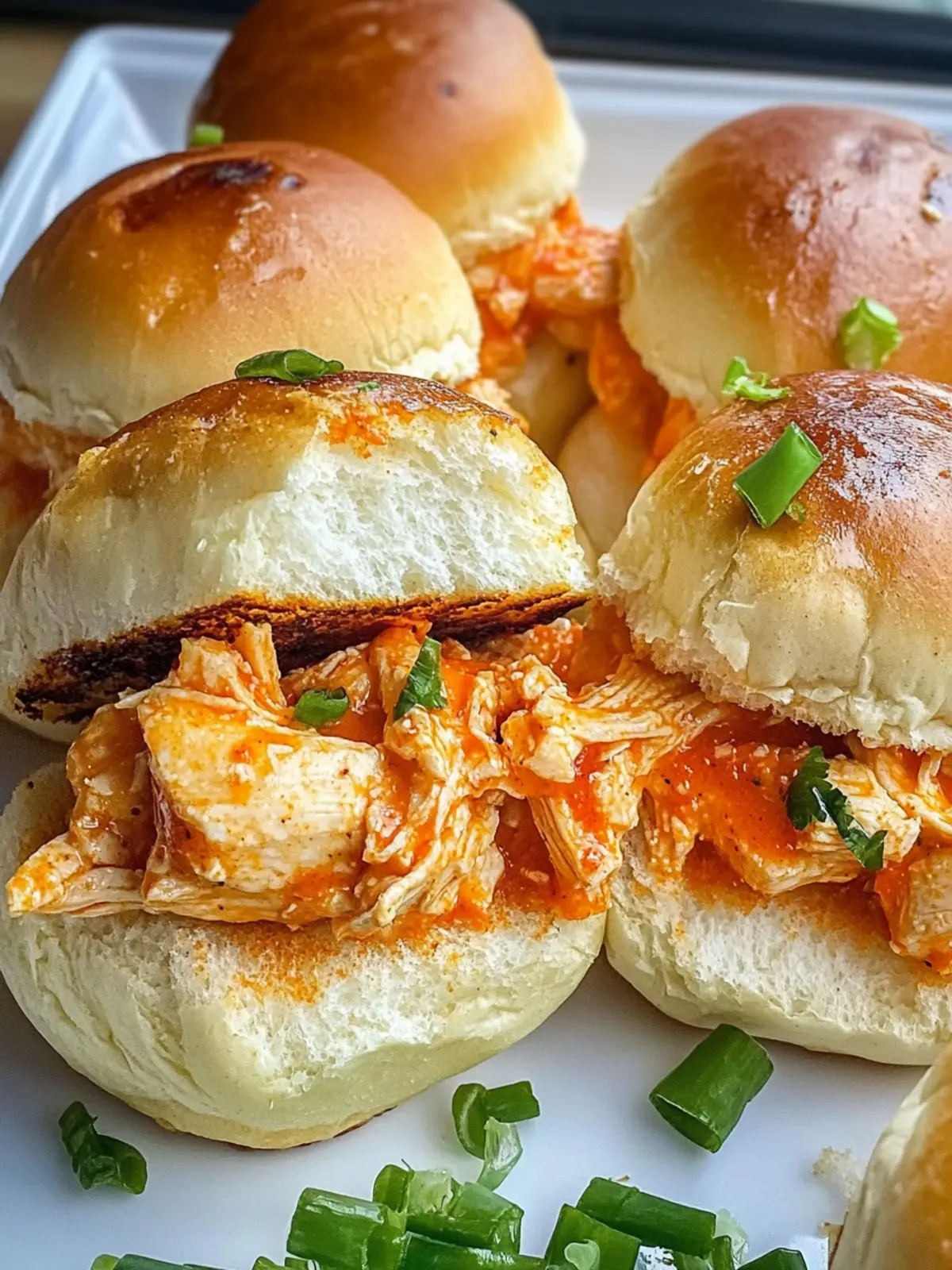 Buffalo Chicken Sliders: Satisfy Your Cravings with Spice! 2 Buffalo Chicken Sliders