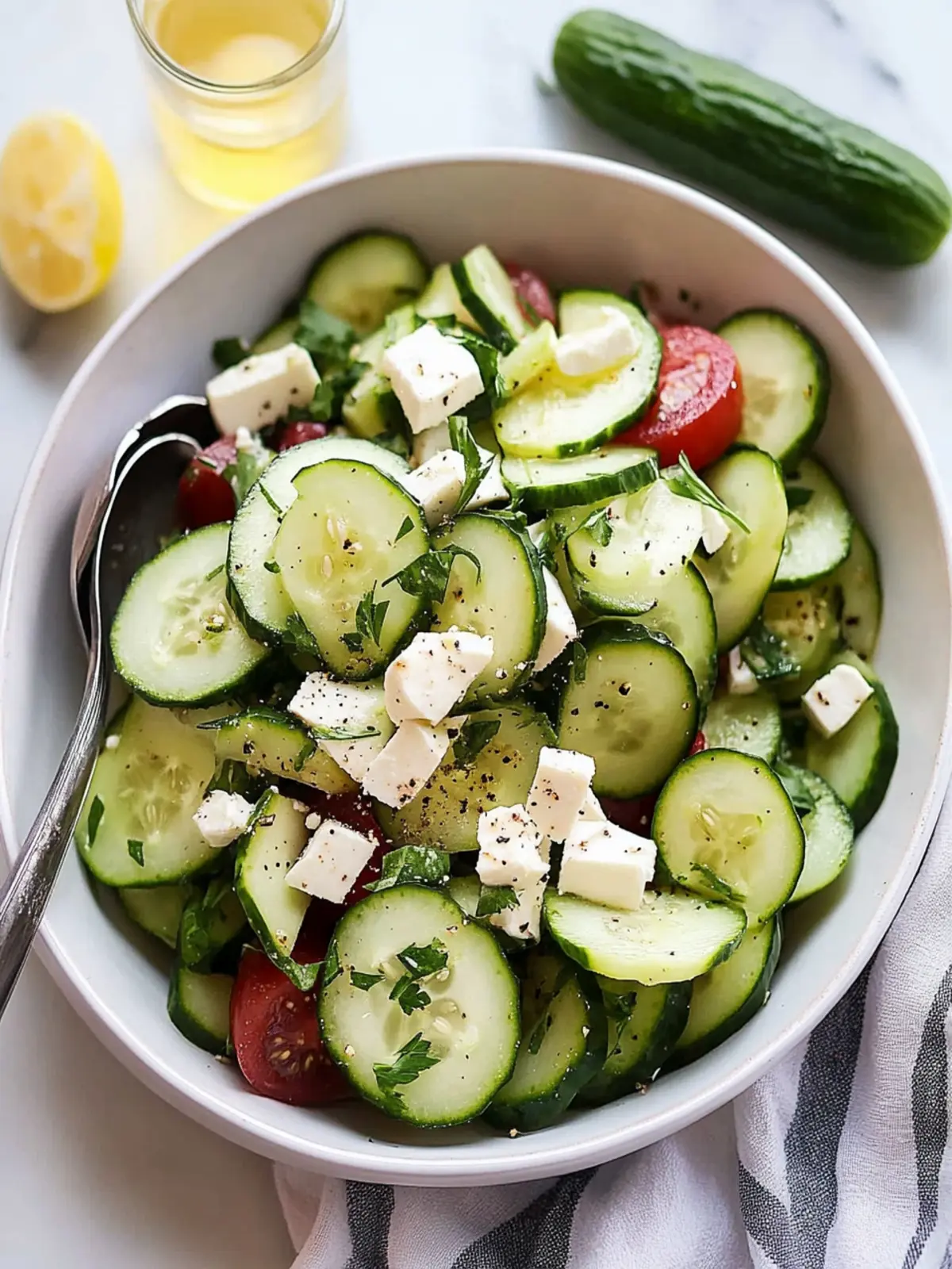 Zesty Greek Cucumber Salad That Brightens Your Day 4 Greek Cucumber Salad