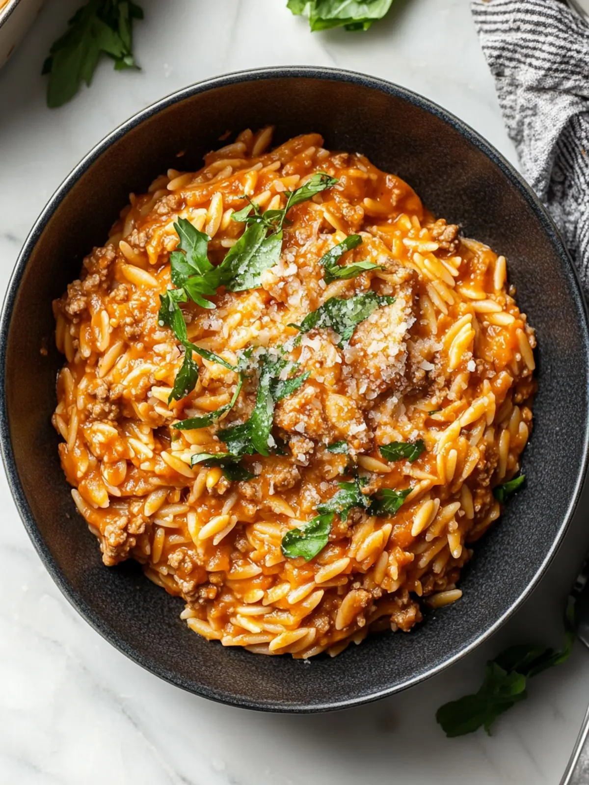 Creamy Ground Beef Orzo with Tomato Cream Sauce Delight 5 Ground Beef Orzo with Tomato Cream Sauce