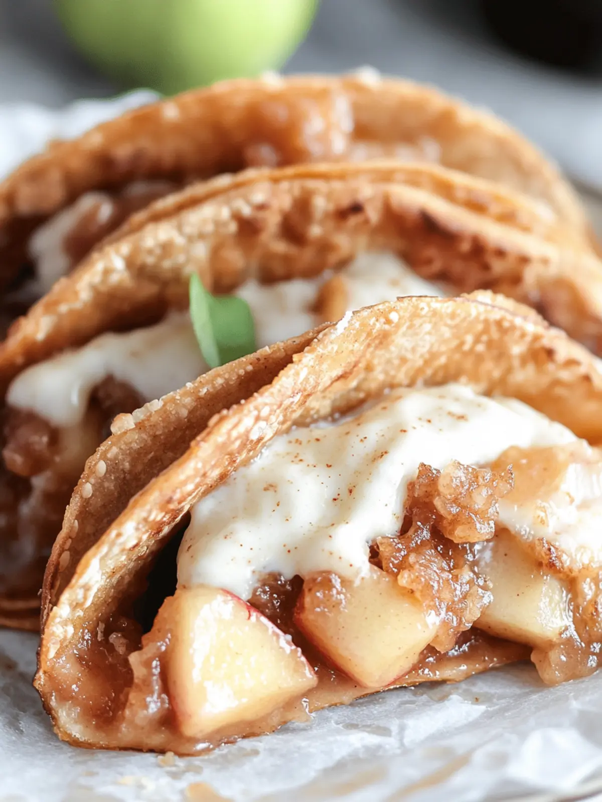 Air Fryer Apple Pie Cheesecake Tacos for Sweet Delight! 4 Air Fryer Apple Pie Cheesecake Tacos