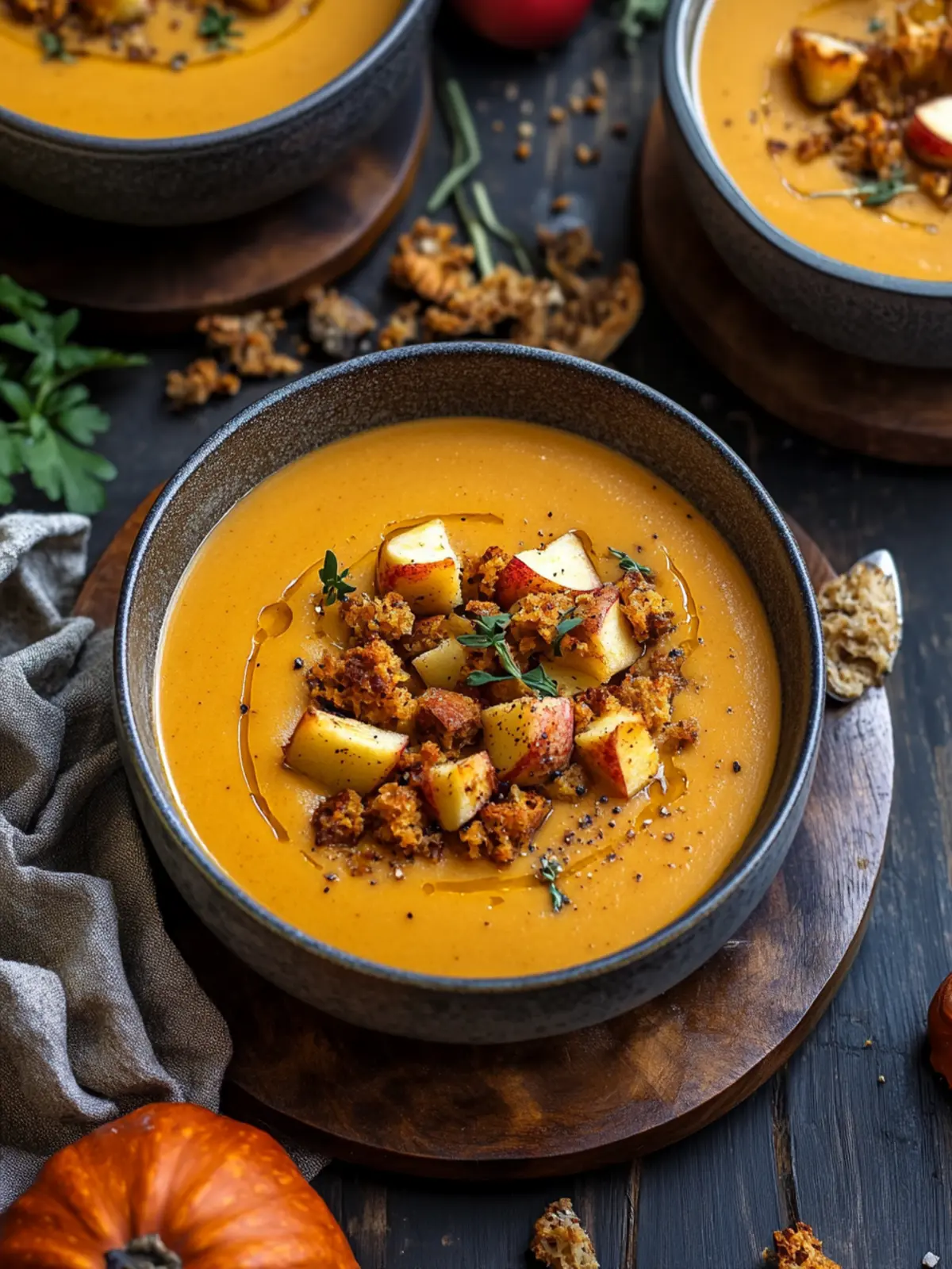 Creamy Roasted Apple Pumpkin Soup for Cozy Fall Nights 4 Roasted Apple Pumpkin Soup
