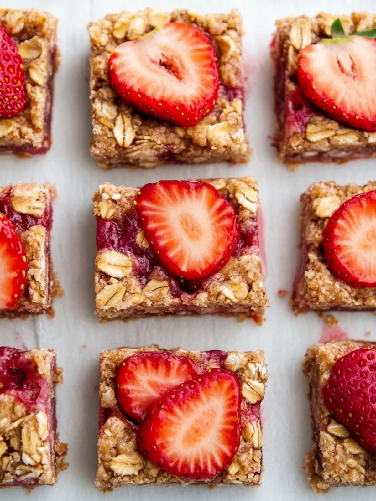 Delicious Strawberry Oatmeal Bars for Healthy Snacking 3 Strawberry Oatmeal Bars