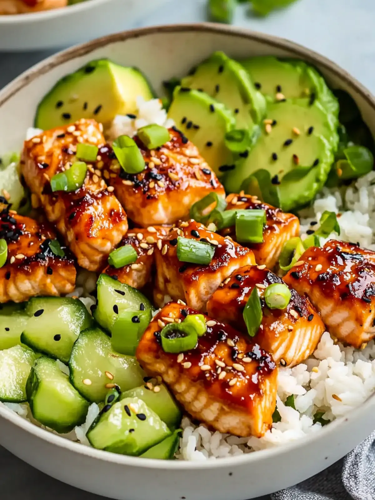 Sweet and Spicy Honey Sriracha Salmon Bowls You’ll Crave 5 Honey Sriracha Salmon Bowls