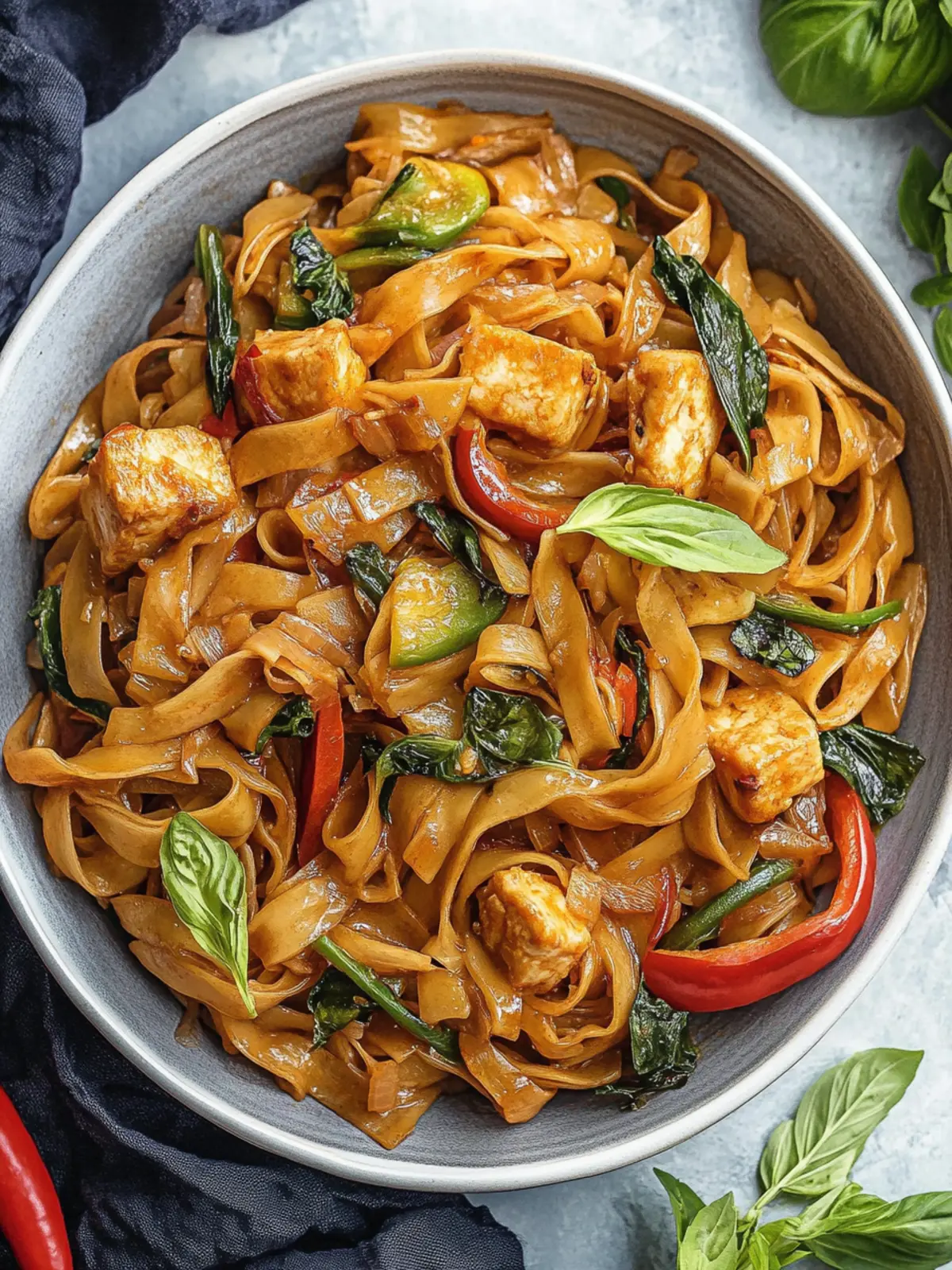Savor Irresistible Drunken Noodles with a Zesty Twist 2 Drunken Noodles