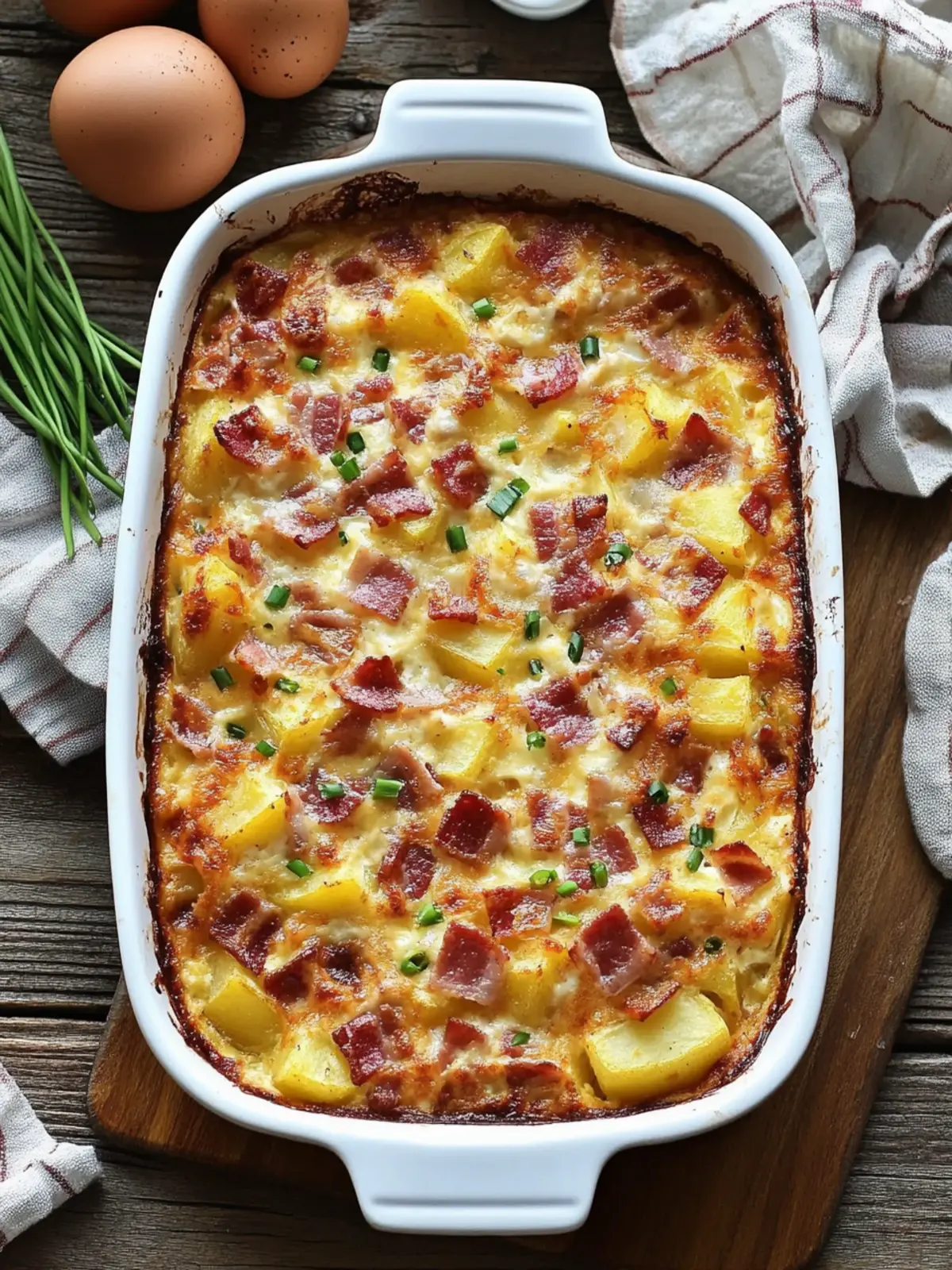 Irresistible Bacon, Potato, and Egg Casserole Delight 2 Bacon, Potato, and Egg Casserole