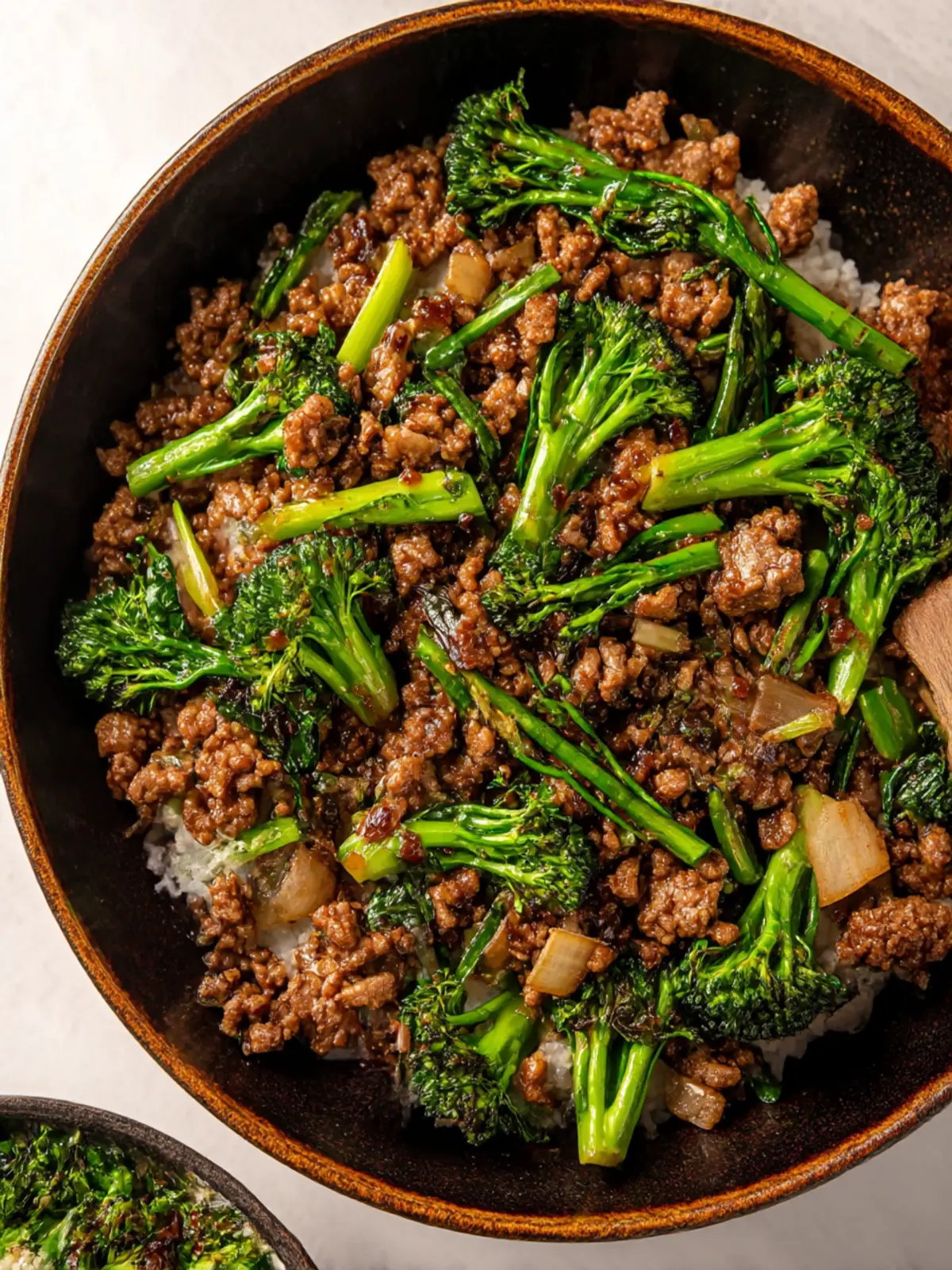 Crispy Ground Beef and Baby Broccoli Bowls for Quick Dinners 3 Crispy Ground Beef and Baby Broccoli