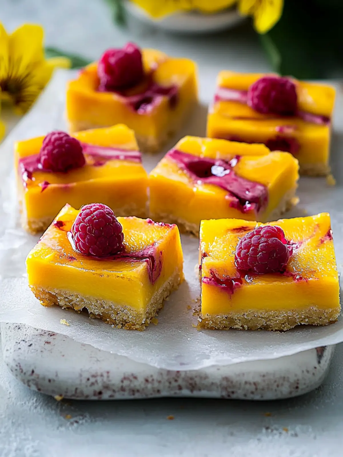 Raspberry Mango Bars That Will Brighten Your Summer Dessert 2 Raspberry Mango Bars