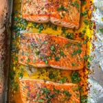 Oven Baked Salmon with Honey Garlic Glaze for Easy Dinner 6 Oven Baked Salmon