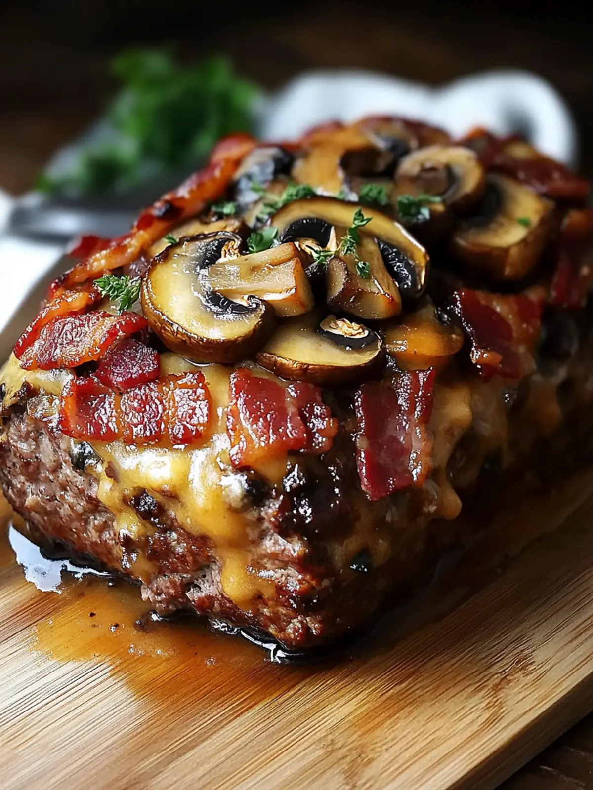 Irresistible Swiss Bacon Mushroom Meatloaf for Cozy Dinners 5 Swiss Bacon Mushroom Meatloaf