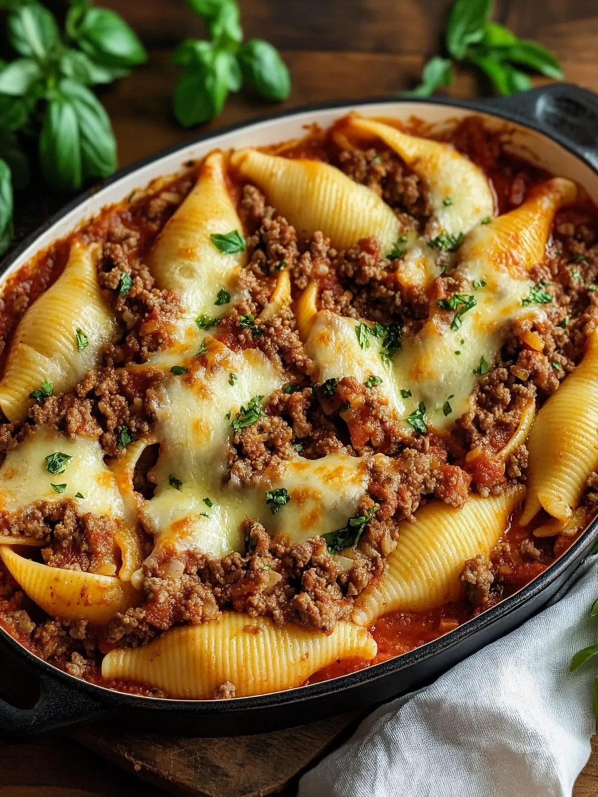 Stuffed Pasta Shells with Ground Beef for Cozy Family Nights 3 Stuffed Pasta Shells with Ground Beef