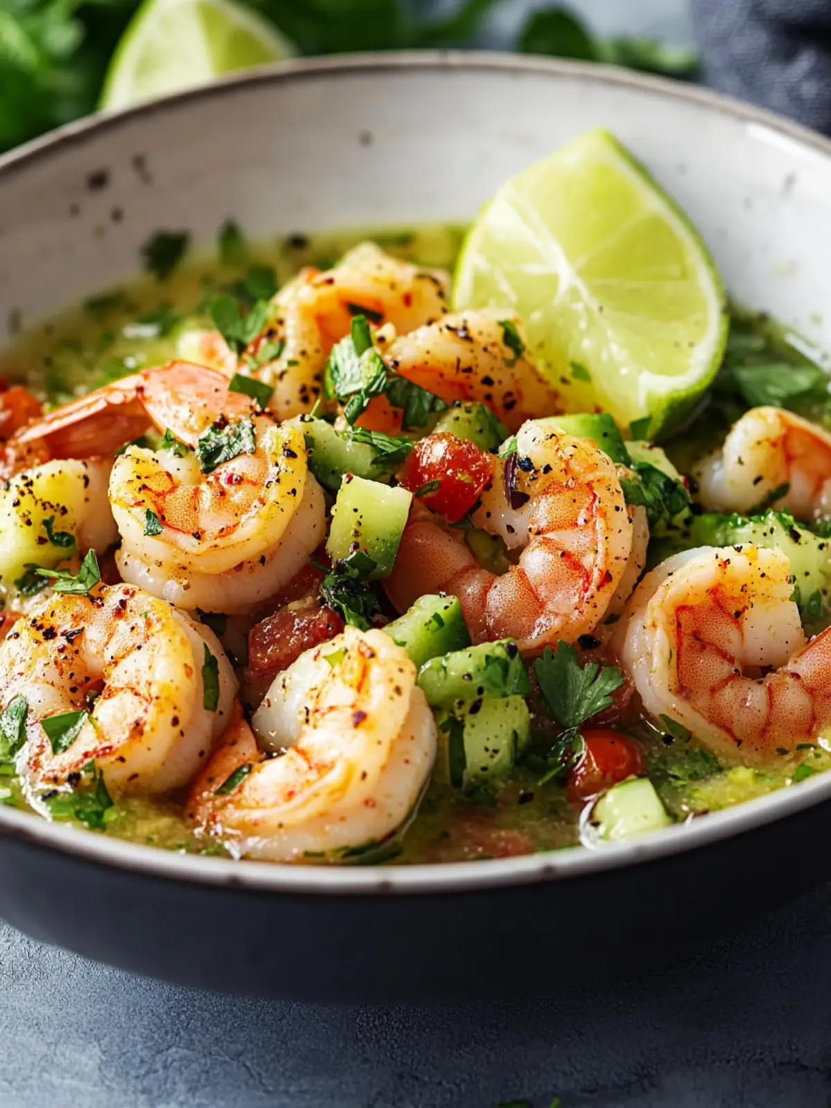 Delicious Shrimps in Culichi Salsa: A Dairy-Free Delight 3 Shrimps in Culichi Salsa