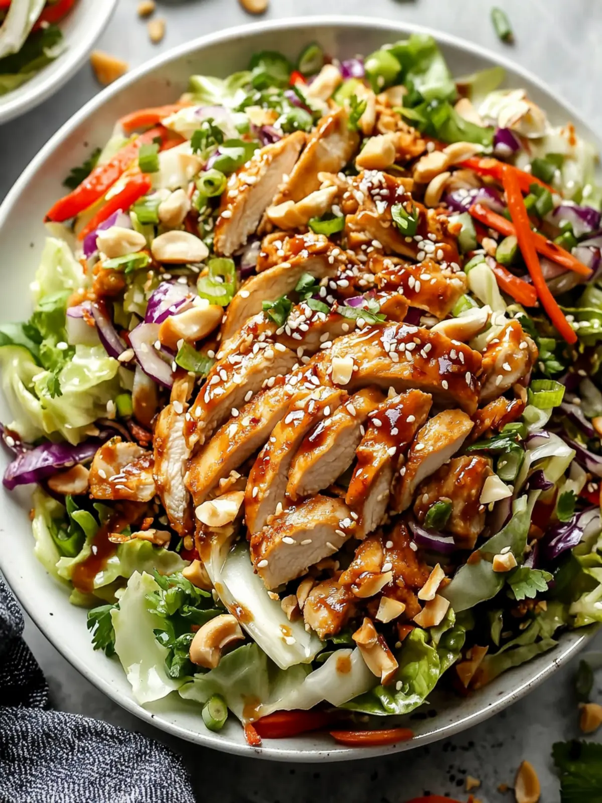 Sesame Chicken Cabbage Crunch Salad: Fresh, Flavorful & Fun! 2 Sesame Chicken Cabbage Crunch Salad