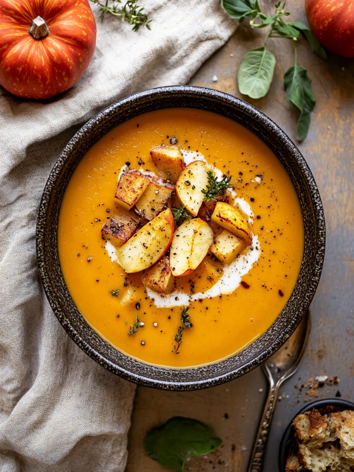 Creamy Roasted Apple Pumpkin Soup for Cozy Fall Nights 5 Roasted Apple Pumpkin Soup