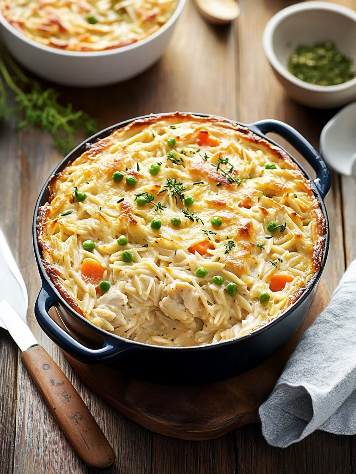 Comforting Chicken Pot Pie Orzo for Cozy Nights In 4 Chicken Pot Pie Orzo