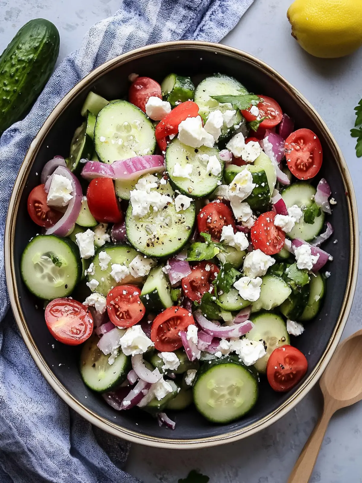 Zesty Greek Cucumber Salad That Brightens Your Day 3 Greek Cucumber Salad