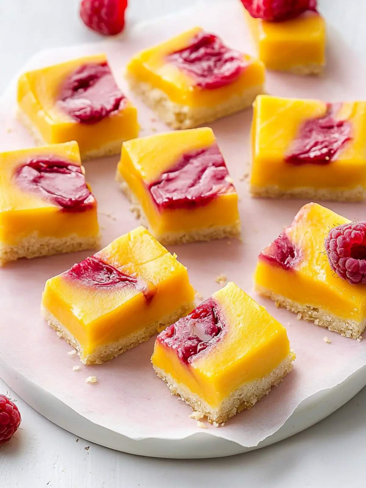 Raspberry Mango Bars That Will Brighten Your Summer Dessert 5 Raspberry Mango Bars