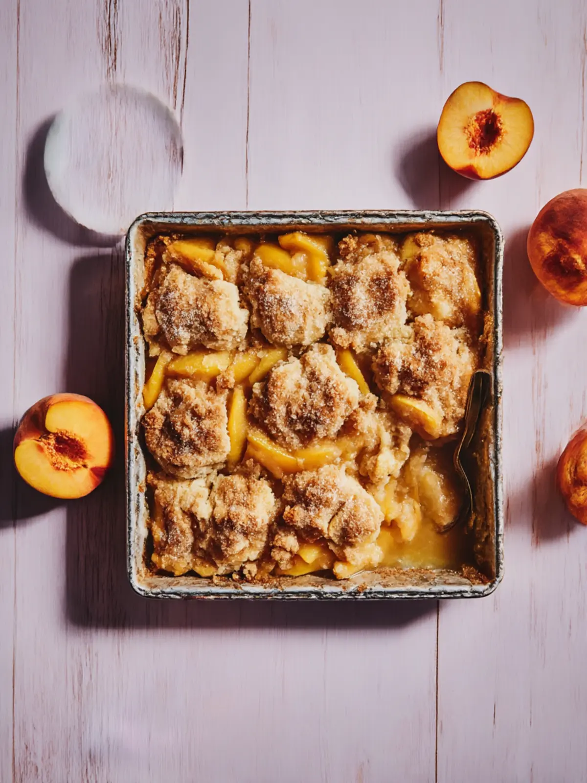Irresistible Peach Cobbler with a Crunchy Topping Delight 2 Peach Cobbler