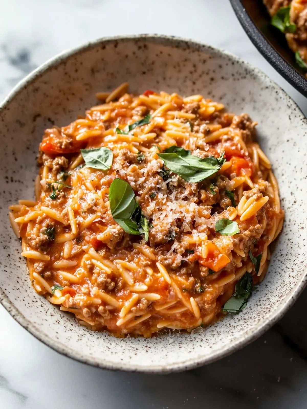 Creamy Ground Beef Orzo with Tomato Cream Sauce Delight 4 Ground Beef Orzo with Tomato Cream Sauce