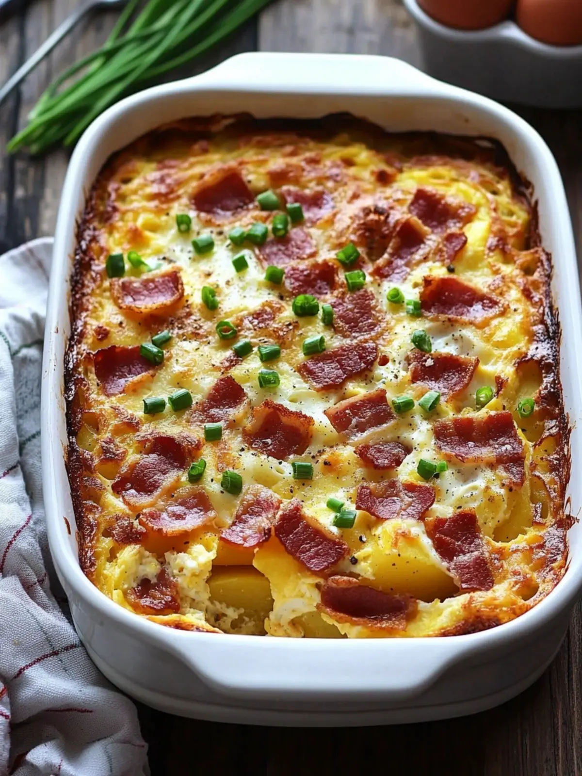 Irresistible Bacon, Potato, and Egg Casserole Delight 5 Bacon, Potato, and Egg Casserole
